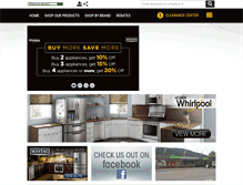 Tablet Screenshot of nationwideapplianceplus.com